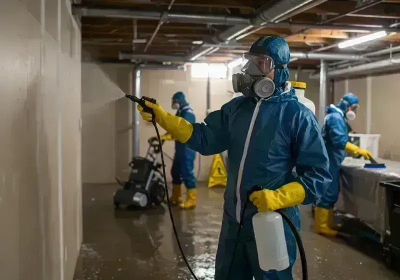 Basement Sanitization and Antimicrobial Treatment process in Saint Paul Park, MN