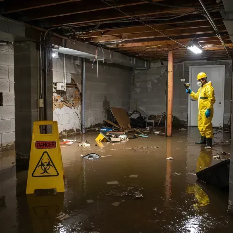 Flooded Basement Electrical Hazard in Saint Paul Park, MN Property